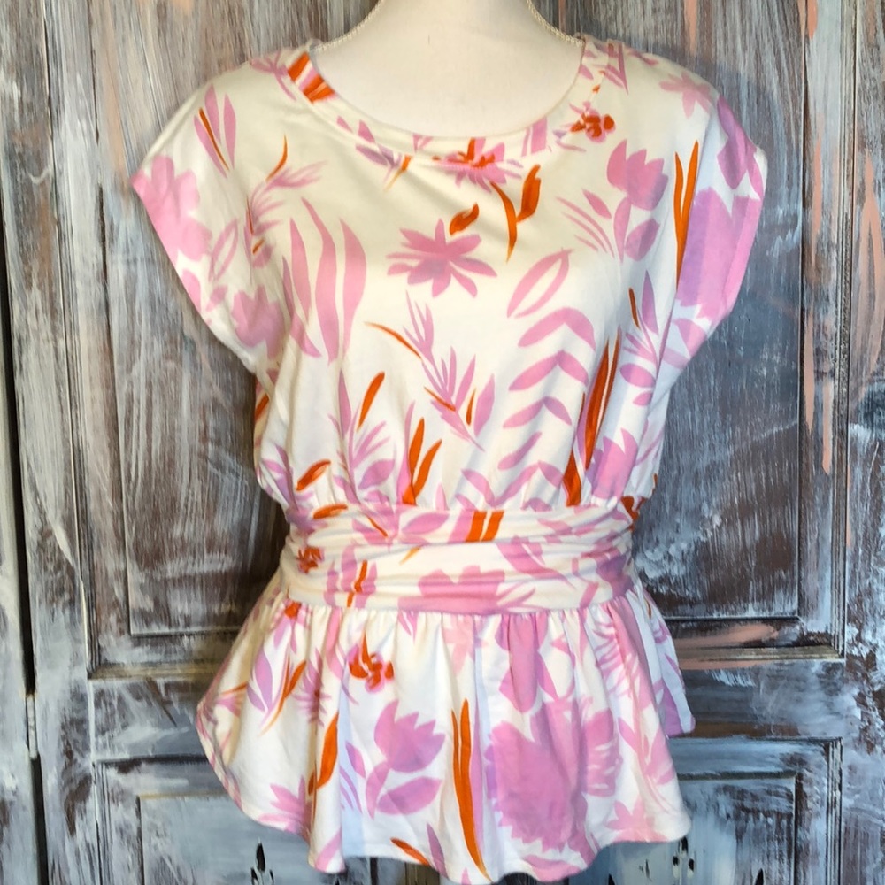 Postmark / Anthropologie Peplum Floral Top